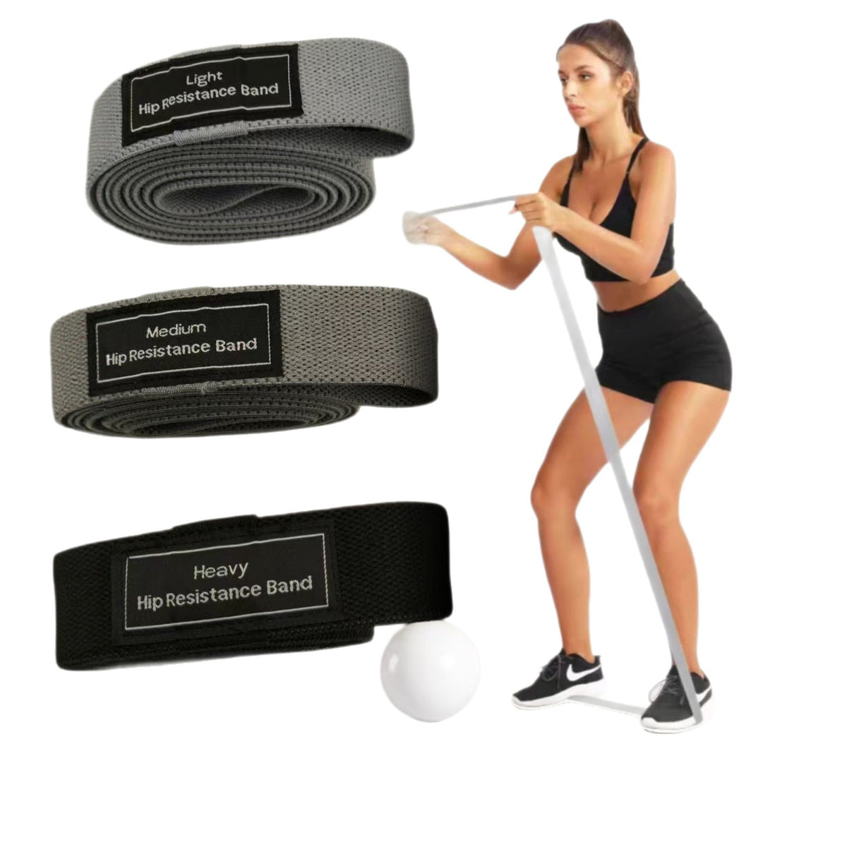 Resistance Bands for Squats, Slimming, Butt Shaping, Yoga Elastic Bands, Fitness Women's Back Stretching Bands, Hip Lifting Bands - image 5