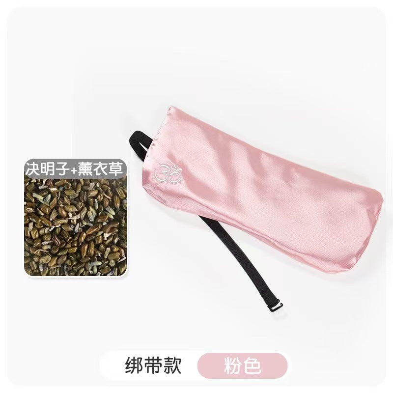 Yoga Eye Pillow for Sleep, Heated with Lavender and Cassia Seeds, Meditation and Relaxation Eye Mask, Eye Cover for Sleeping, Light-Blocking Aid - image 5