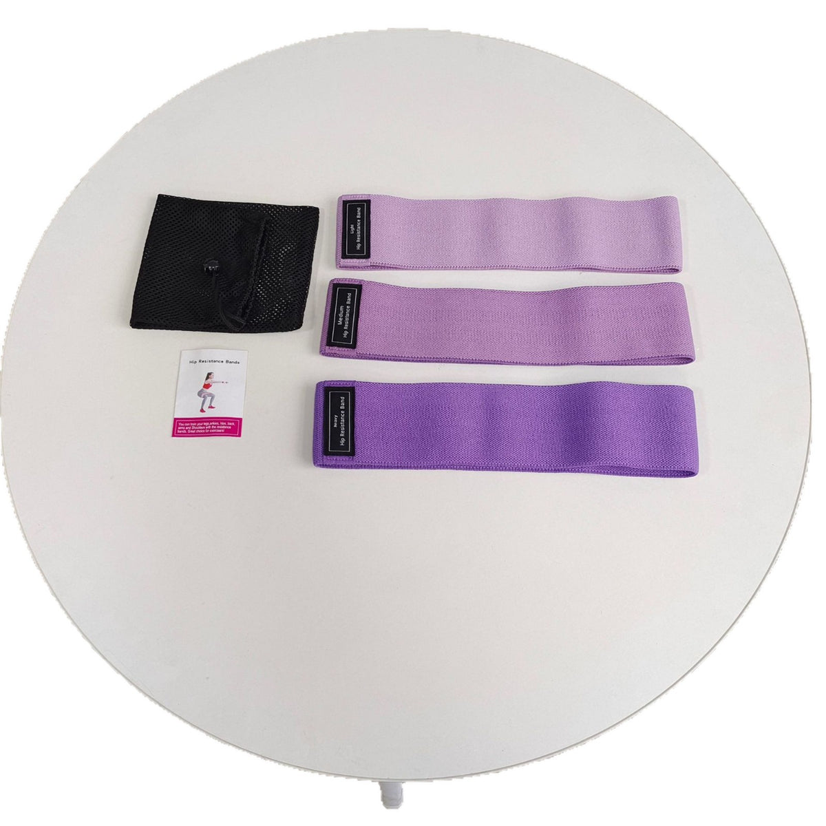 Loop Fabric Resistance Band Set Portable Leg and Butt Training Bands Fitness Elastic Bands Gym Yoga - image 5