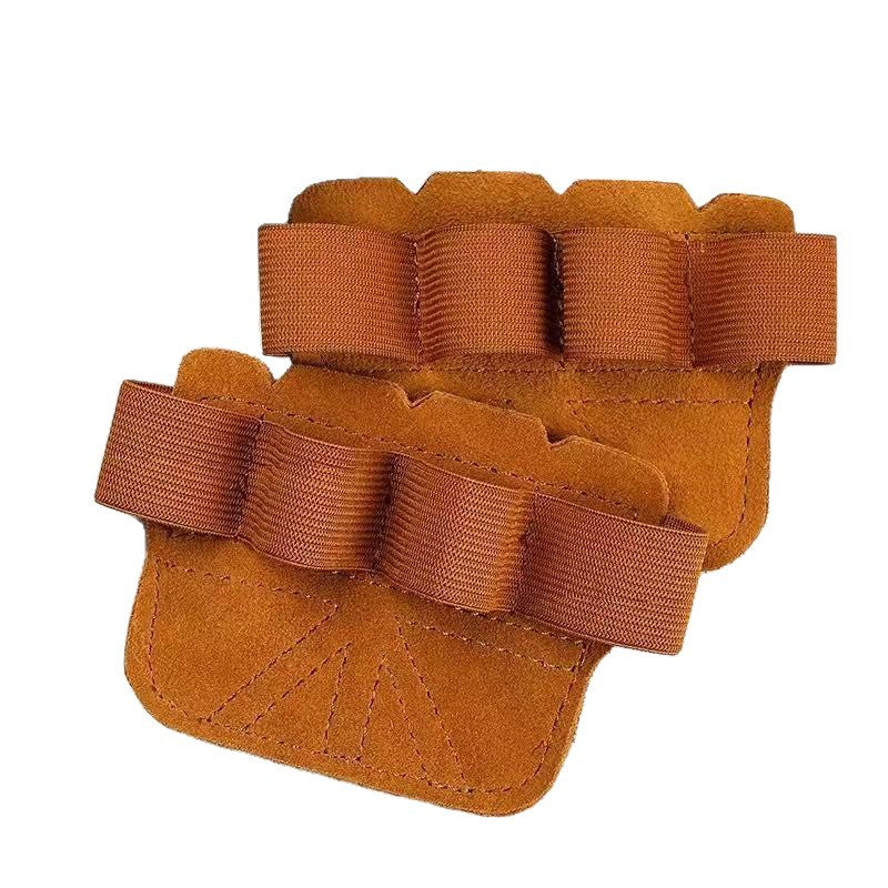 Manufacturer supplies leather fitness support straps, four-finger palm protectors, fitness protective gear, half-finger anti-slip equipment, and single-bar hand - image 5