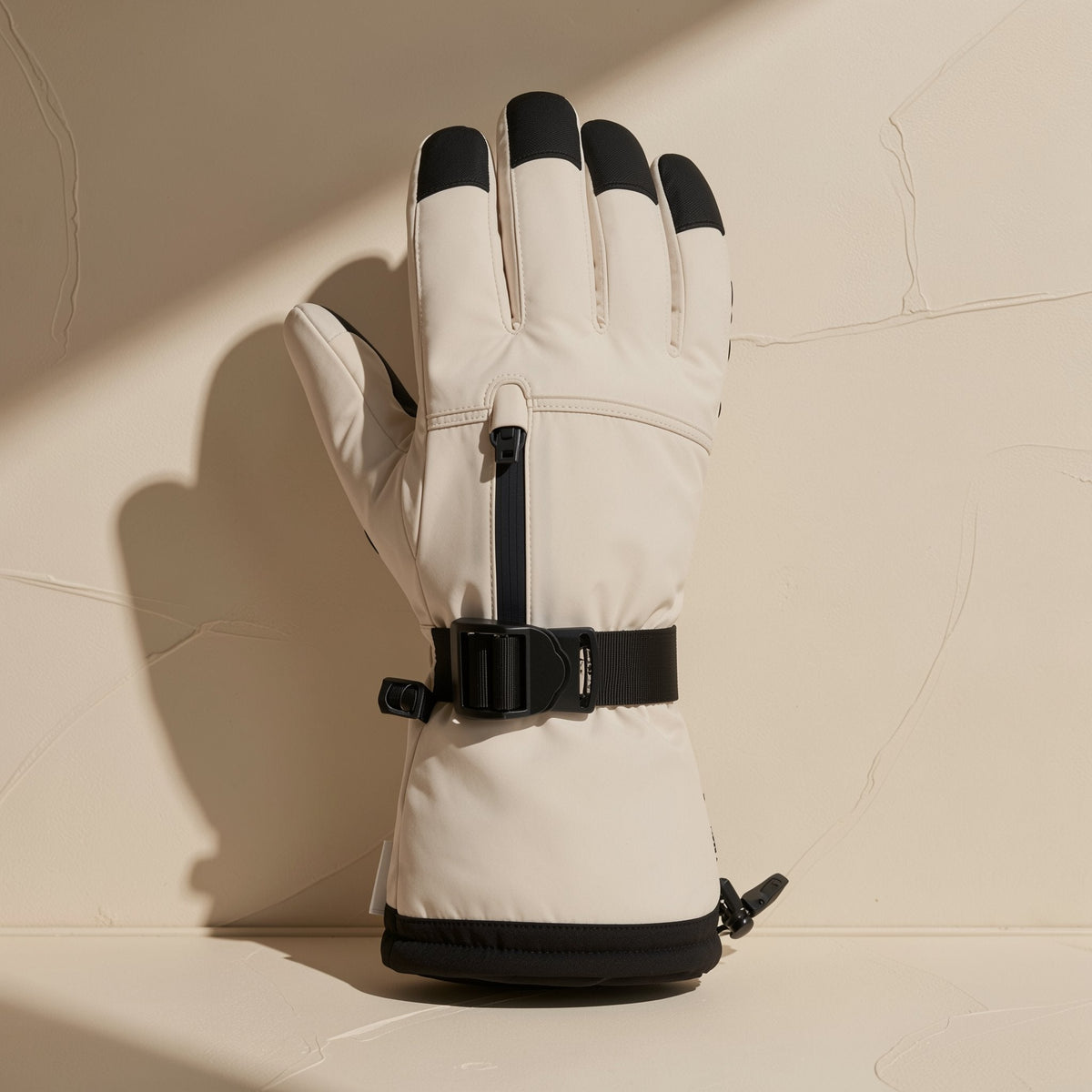 Fingerless winter ski gloves in water-resistant fabric with touchscreen function - view 5