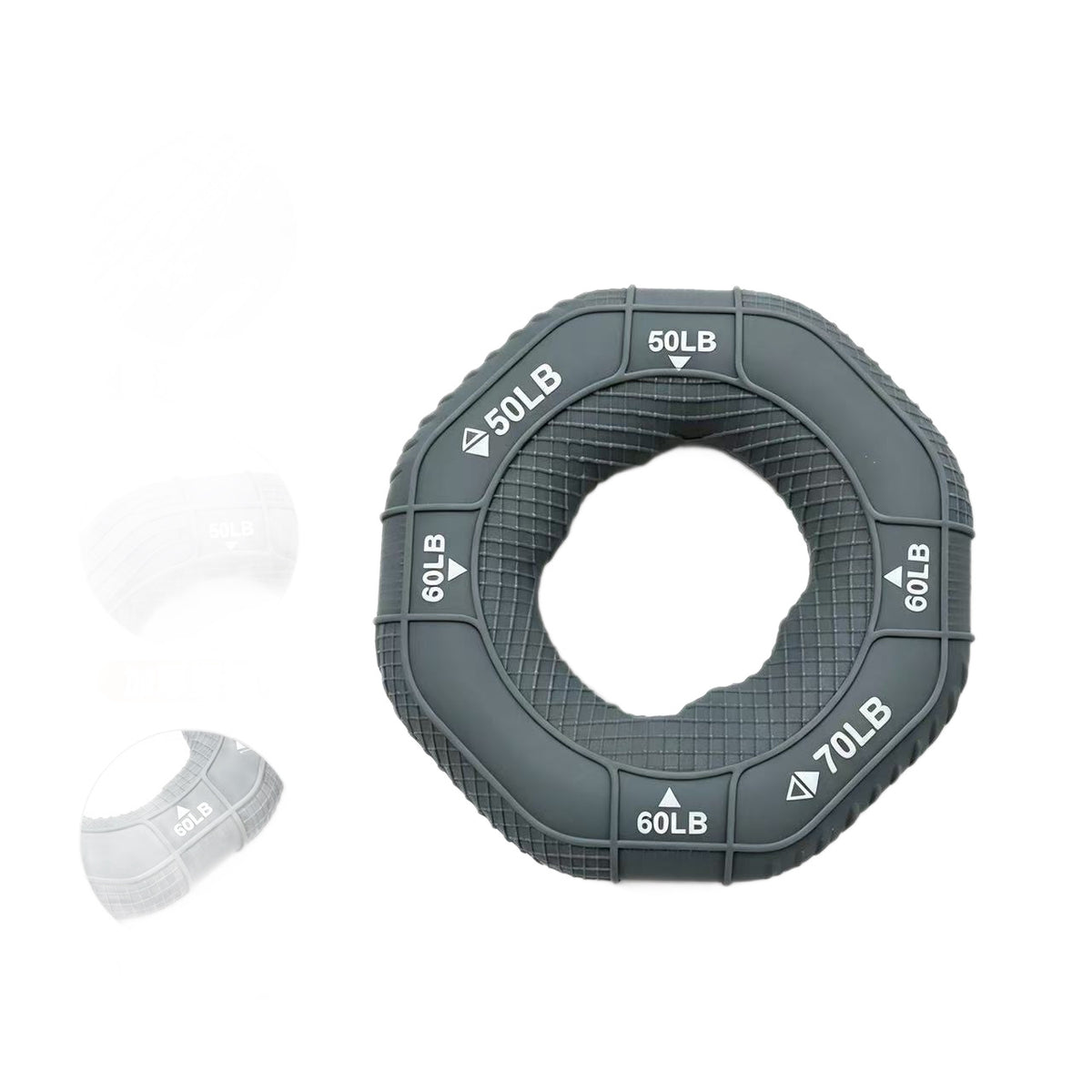 Silicone grip ring, unisex fitness hand trainer, non-slip grip device for office and home rehabilitation exercises - image 5