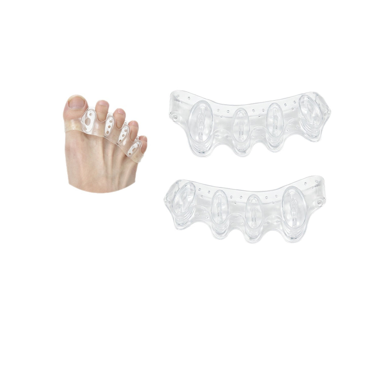 Five-toe separation silicone toe corrector for hallux valgus, big toe overlapping toe separator, yoga toe protector - image 5