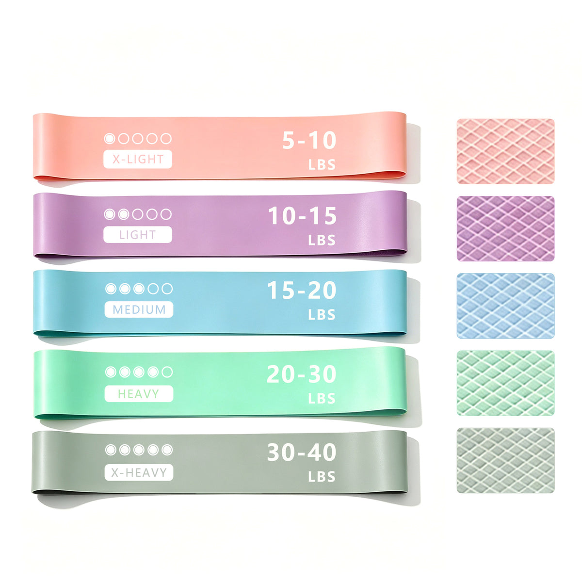 Yoga resistance band for home fitness, latex non-slip resistance loop, butt-lifting band, squat leg-slimming tool - image 5