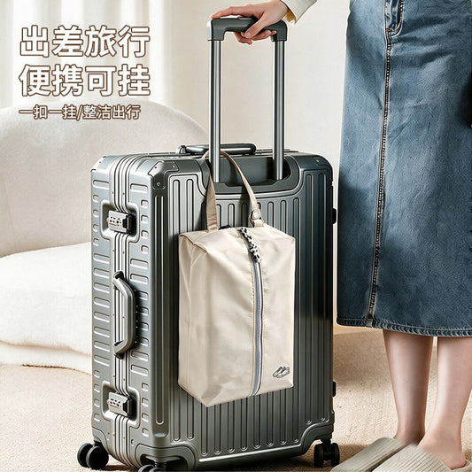 Travel waterproof shoe storage bag, portable storage bag for gym shoes, large-capacity luggage dustproof bag, shoe bag - image 2