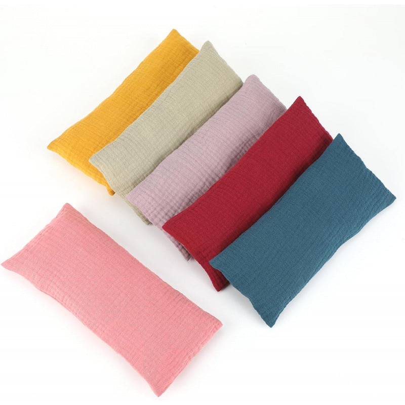Cross-border pure cotton soft and comfortable detachable unscented yoga relaxation eye pillow cover, sleep meditation eye mask cover - image 5