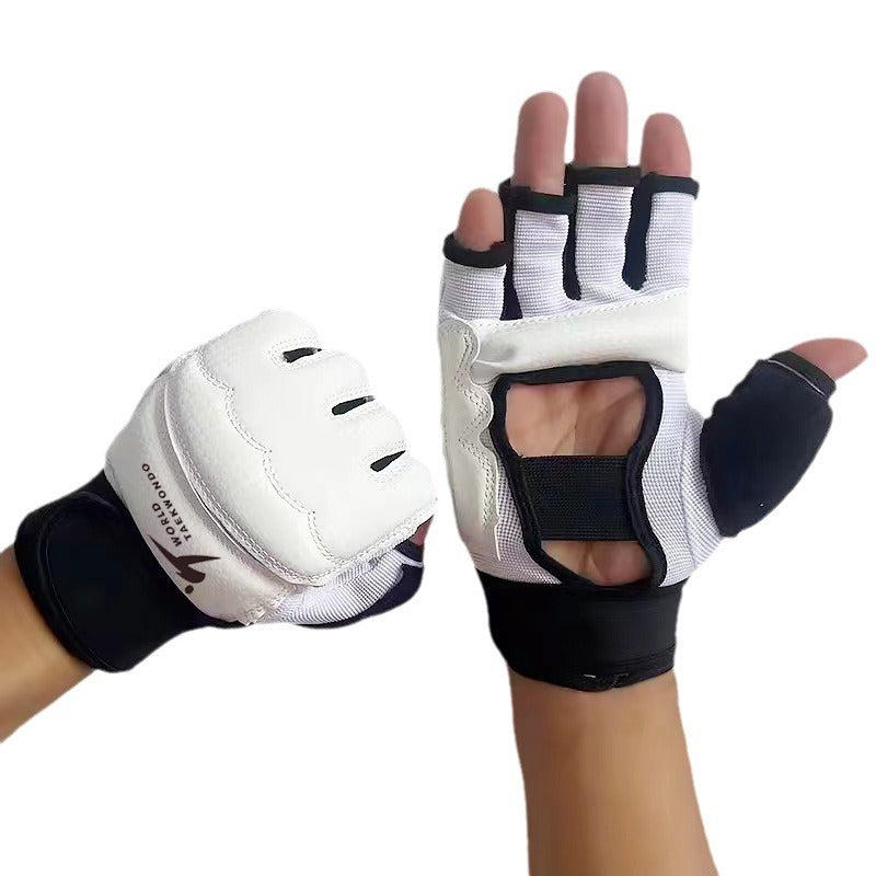 Boxing Gloves MMA Half Finger Gloves Men's Fitness Children's Sanda Fighting Women's Wrist Protection Taekwondo Gloves Foot Cover - image 5