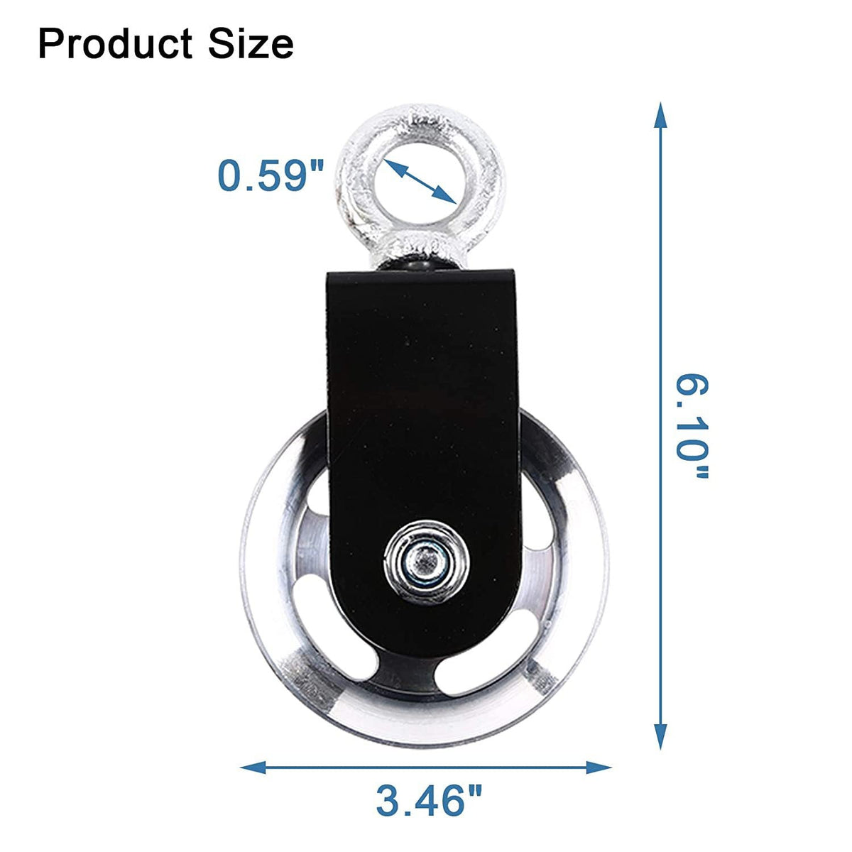 Fitness equipment bracket pulley mute hanging wheel self-made DIY Big Bird pulley three heads and back equipment - image 5