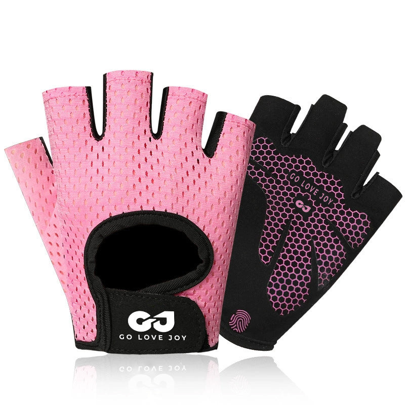 Ricky Outdoor Riding Fitness Half-finger Gloves Men's and Women's Running Mountaineering Weightlifting Non-slip Breathable Thin Gloves - image 5