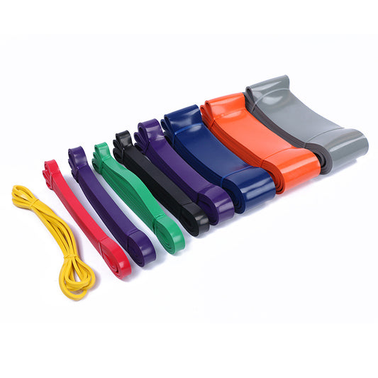 Tpe fitness elastic belt pull-up resistance belt indoor fitness tension rope strength tension belt elastic rope - image 2