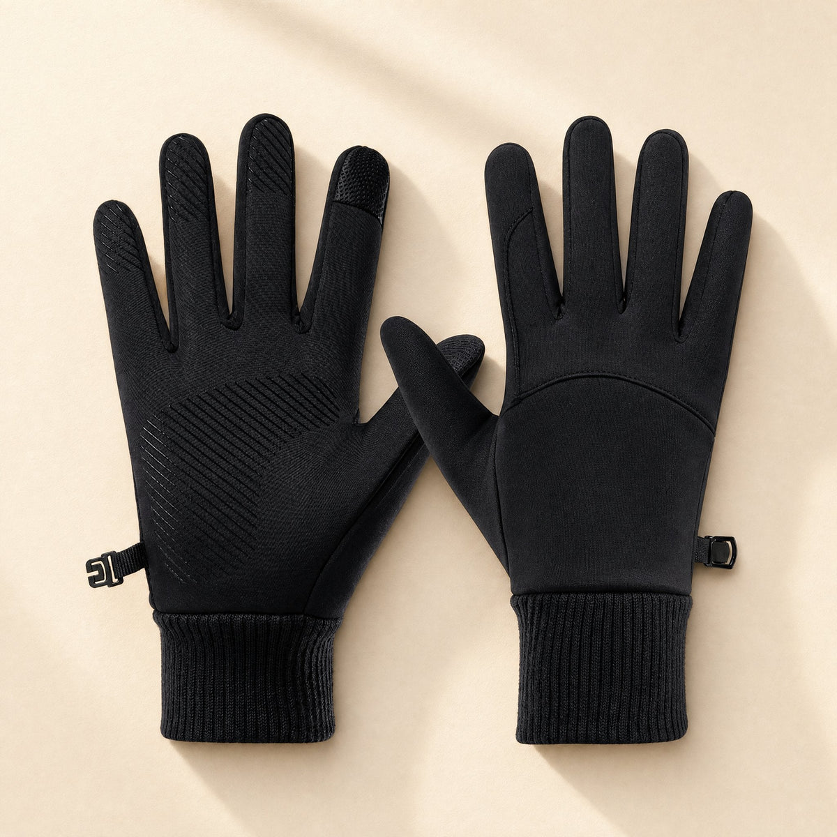 Long-length nylon cycling gloves with medium thickness - view 5