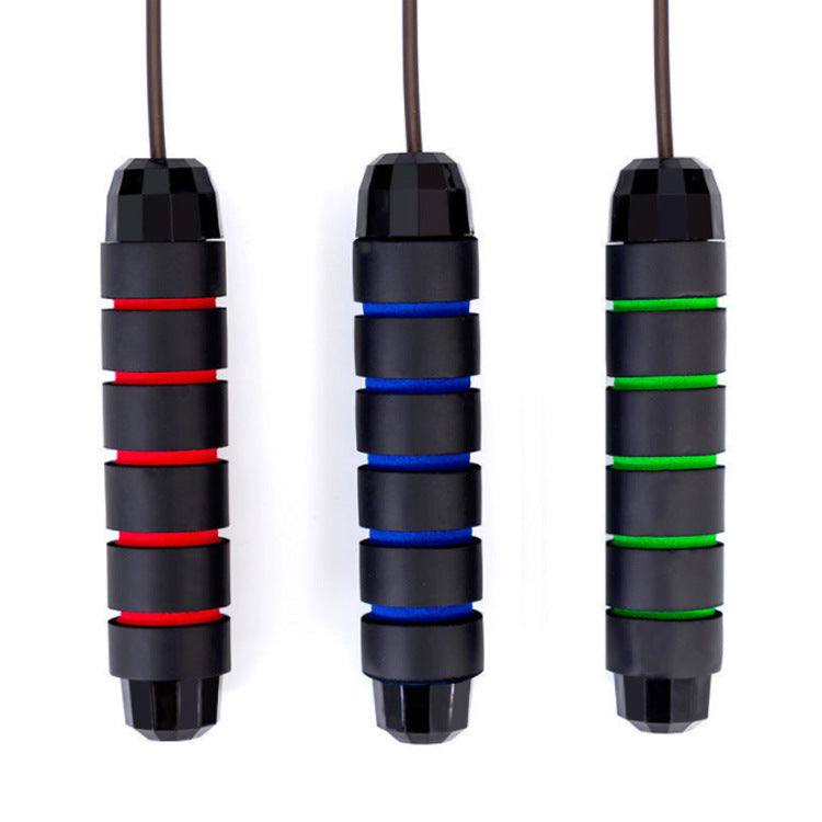 Amazon Weighted Steel Wire Jump Rope Fitness Exercise Student Competition Bearing Jump Rope Sports Goods Wholesale - image 5