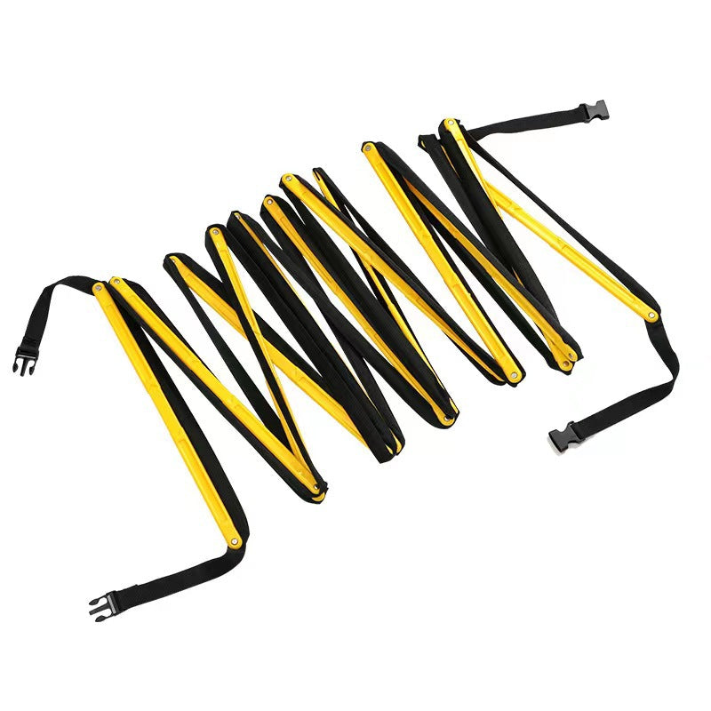 Fixed Agility Ladder Rope Ladder Physical Fitness Soft Ladder Football Training Jump Grids Ladder Pace Training Ladder Basketball Equipment Can Be Spliced - image 5