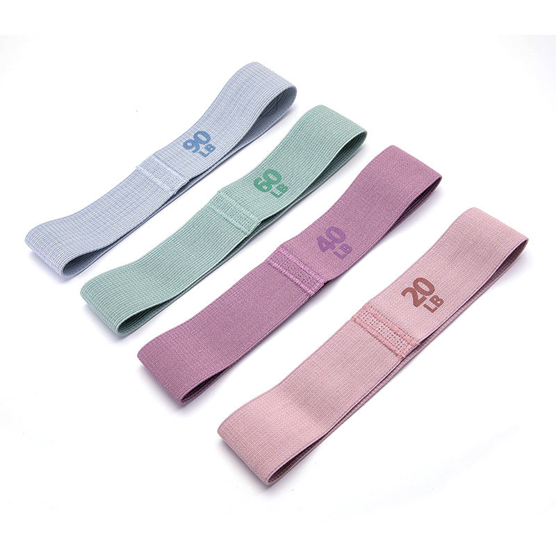 Crochet Resistance Band Yoga Tall Band Fitness Resistance Band Printed Elastic Value Yoga Booty Band Dropping Glue Non-slip - image 5