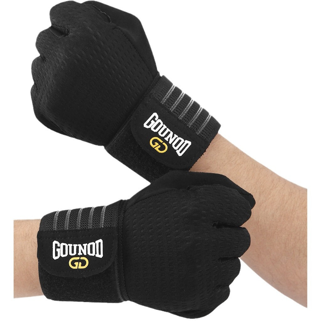 New full finger fitness gloves sports breathable wristband wear-resistant Barbell equipment weightlifting iron sports gloves - image 5