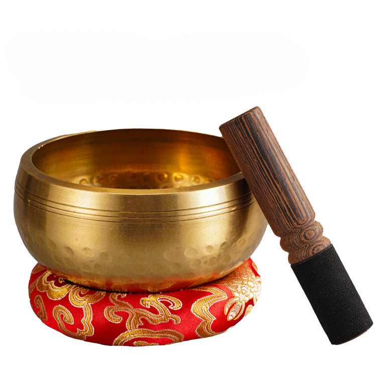 Cross-Border Singing Bowl Wholesale Nepalese Sanskrit Sound Bowl Buddha Sound Singing Bowl Yoga Meditation Meditation Bowl Copper Chime Copper Bowl - image 5