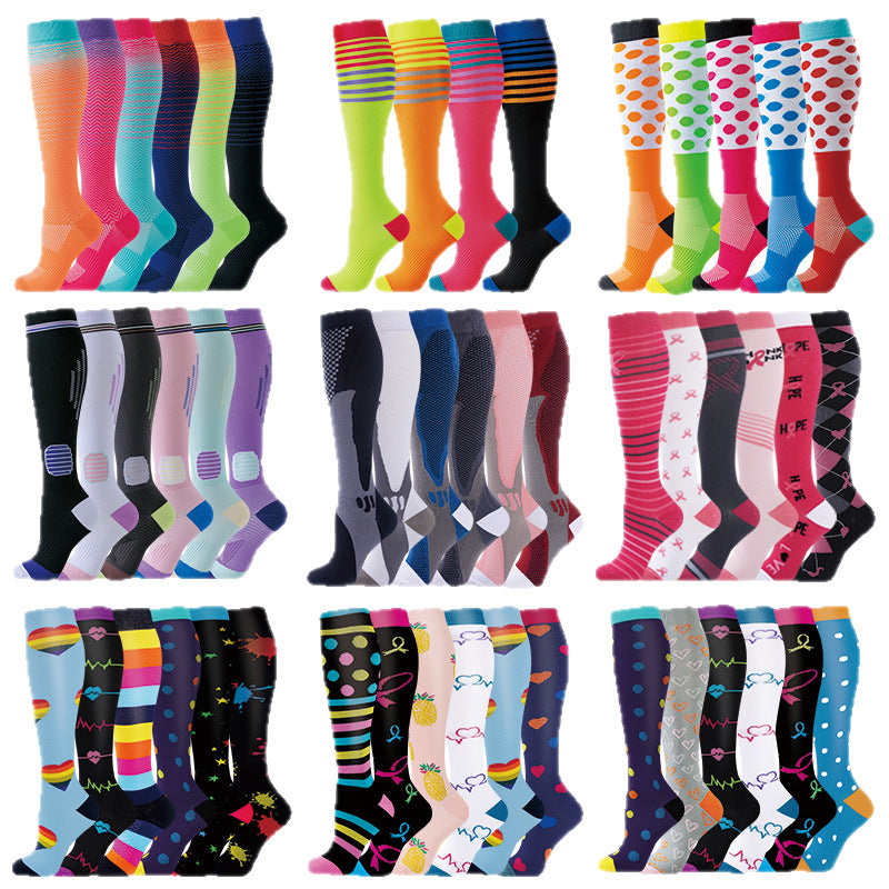 New Cross Border Pressure Socks Combination suit Sports Stockings European and American Yoga Socks Compression Socks Amazon Small Leg Socks - image 5