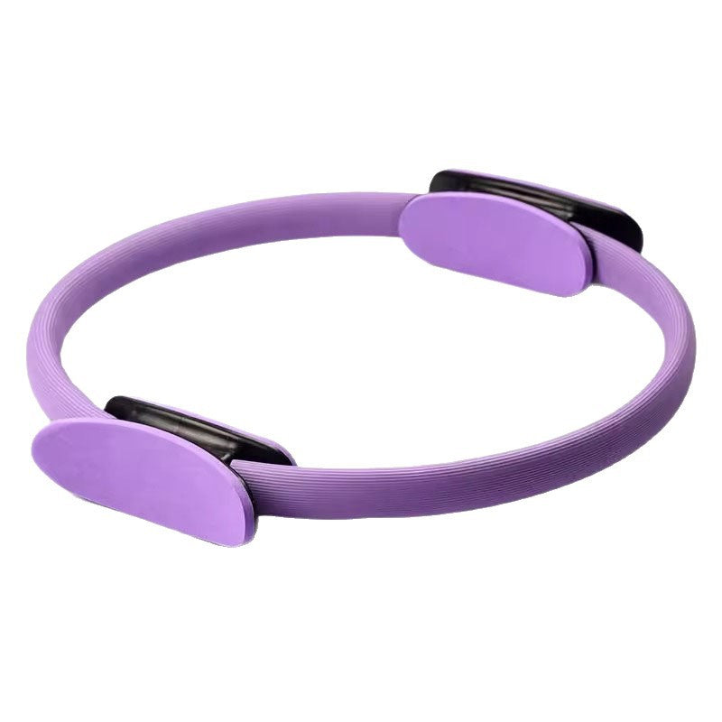 Jineng Yoga Pilates Ring Tpe Coated Handle Fiberglass Ring Fitness Open Back Magic Ring Anti-Hunchback - image 5