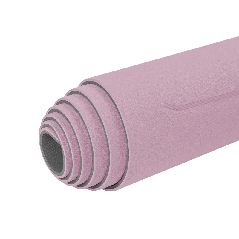 Tpe Yoga Mat, 15mm Thick, Non-Slip, Women'S, 90cm Wide, Fitness, Shock Absorption, Soundproofing, Sports Dance Mat, Customizable - image 5