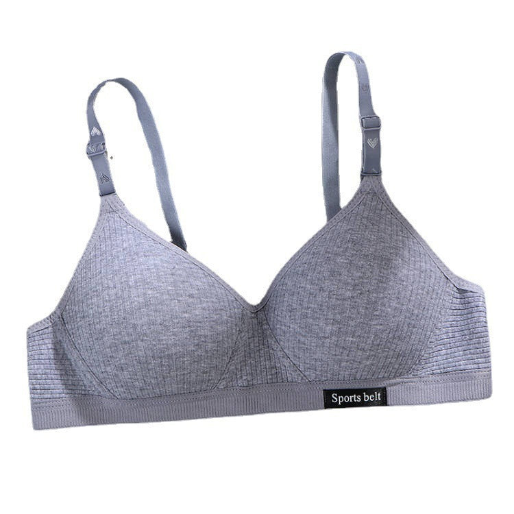 Comfortable Seamless Underwear for Girls in Their Developmental Stage, High School Students, Small Busts, Push-Up, No Underwire Bra, Thin Style - image 5
