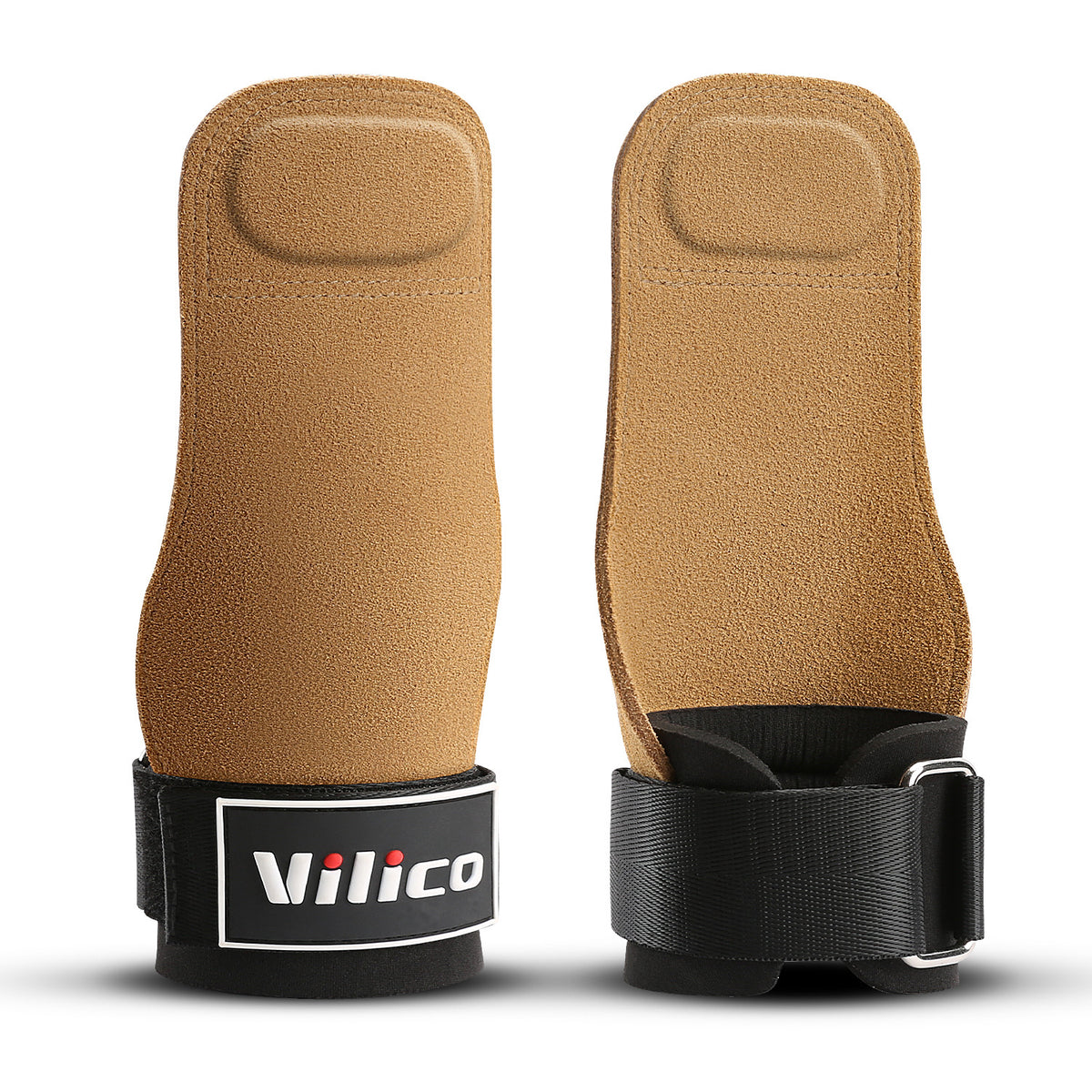 Sports and Fitness Anti-Slip Palm Protector to Prevent Calluses, Pull-Ups, Weightlifting Assist Belt, Deadlift Cowhide Four-Finger Palm Protector - image 5