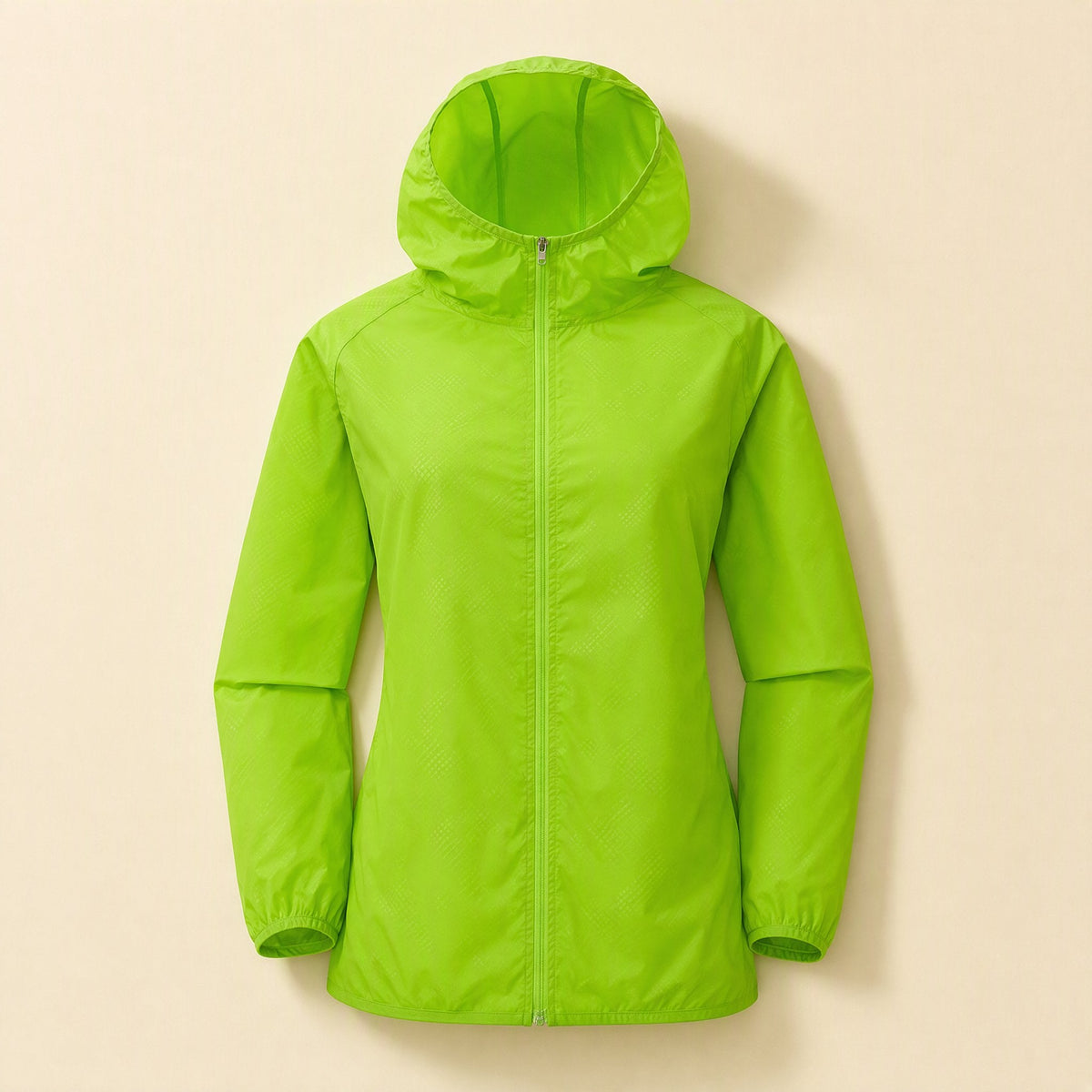 Hooded solid-color polyester sun protection jacket with UPF 30 - view 5