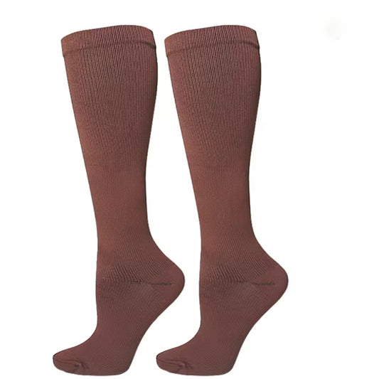 Amazon Elastic Socks Cycling Long Compression Socks Men's and Women's Calf Socks Outdoor Fitness Running Sports Pressure Socks - image 2