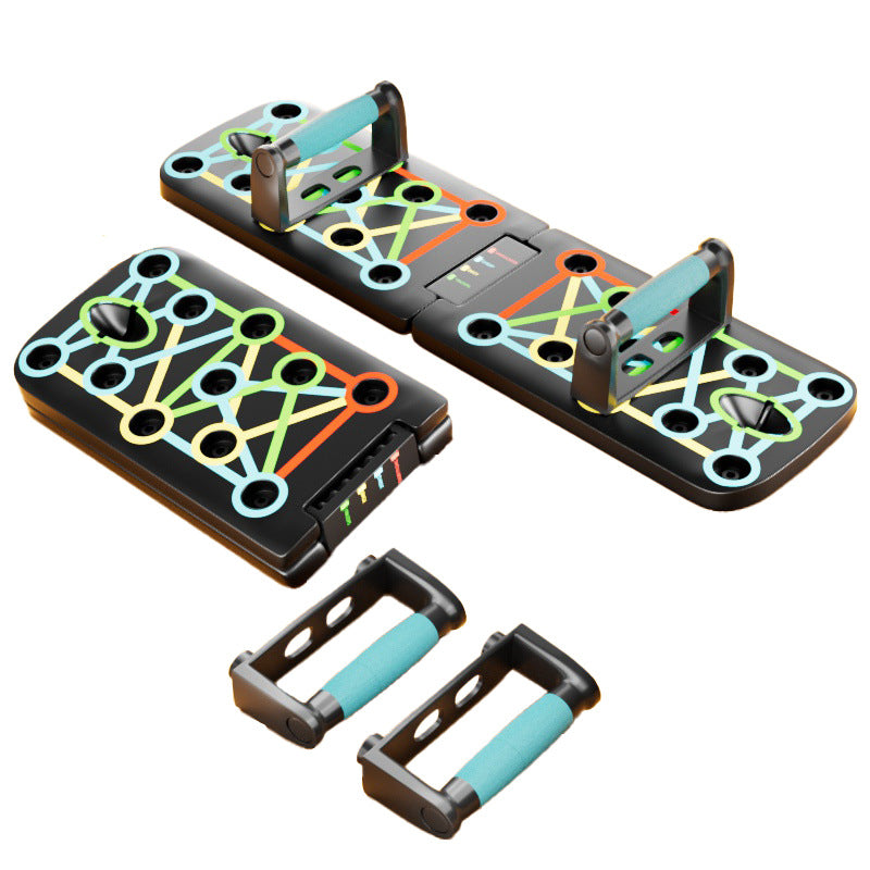 Push-up Board Trainer Home Exercise Abdominal Folding Bracket Board Indoor Training Pull Rope Sports Fitness Bracket - image 5