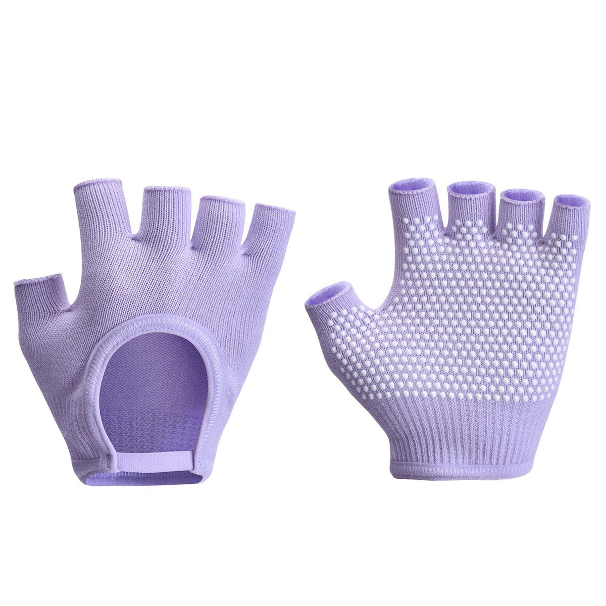 Gloves, Non-Slip Professional Yoga Accessories, Fingerless, Backless, Breathable Cotton Five-Finger Gloves, Aerial Yoga, Cross-Border Hot Style - image 4