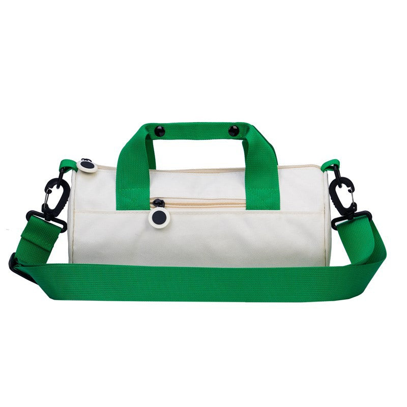 Cross-Border Customized Cylindrical Sports Fitness Travel Bag Waterproof Large Capacity Portable Crossbody Travel Yoga Leisure Bag - image 5