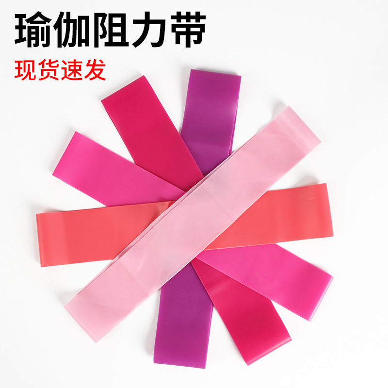 Resistance Loop Stretching Exercise Training Fitness Elastic Band Stretching Band Squat Butt-Lifting Aid Yoga Extra-Large Yoga Mat - image 5