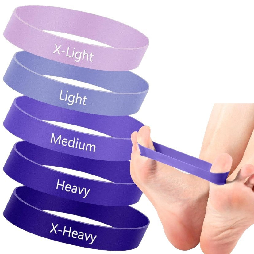 Toe and Finger Resistance Bands Thumb Fitness Training Stretching Device Mouse Hand Grip Circle Finger Ring Set - image 5