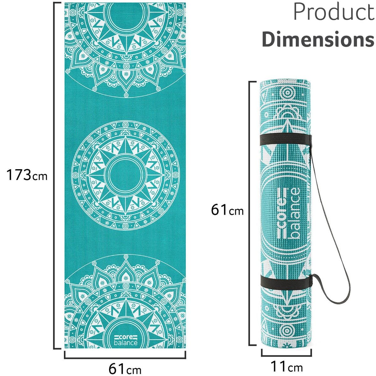 Core Balance Yoga Mat - Non Slip