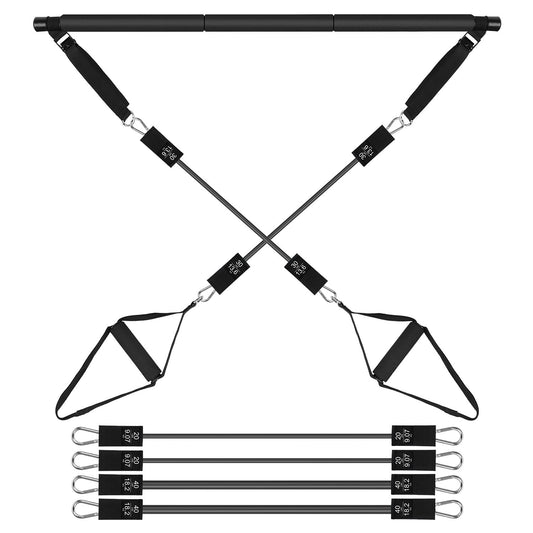 Pilates Bar with Resistance Bands Kit