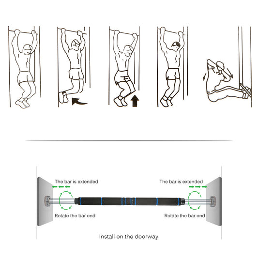 Adjustable Doorway Horizontal Pull-up Bar