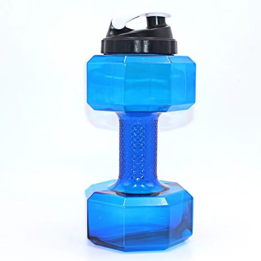 2.2L Large Capacity Dumbbell Water Bottle For Gym Fitness Sports Outdoor Leak-proof Dumbbells Shaped Water Bottle BPA Free