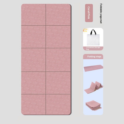 TPE Foldable Yoga Mat, Thickened And Non-slip