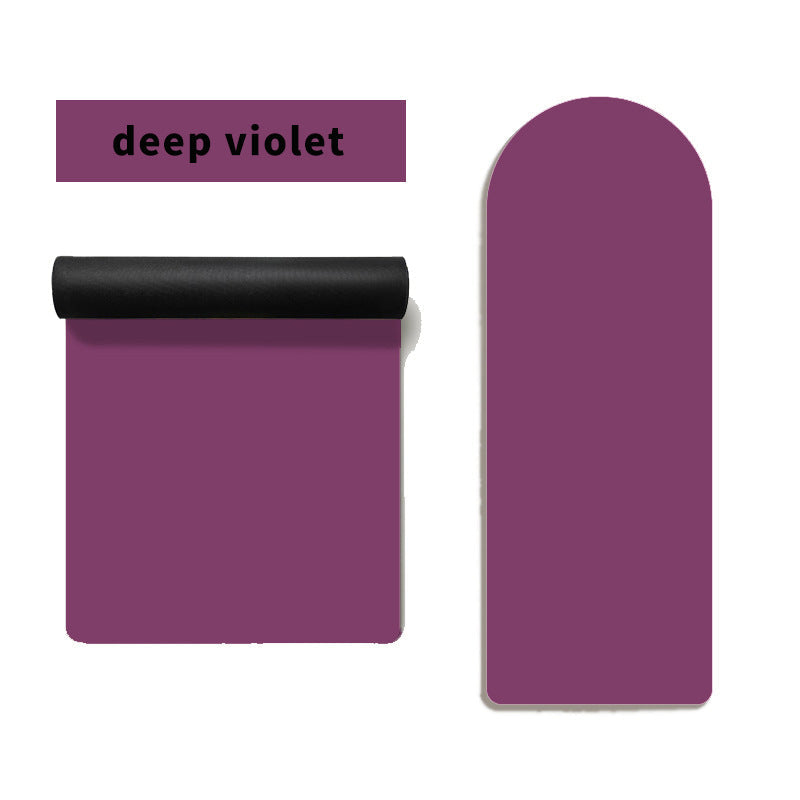 Solid-color Semi-circular PU Rubber Yoga Mat For Home Use
