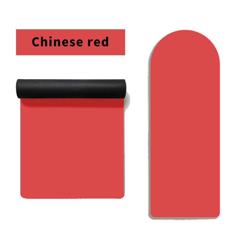 Solid-color Semi-circular PU Rubber Yoga Mat For Home Use