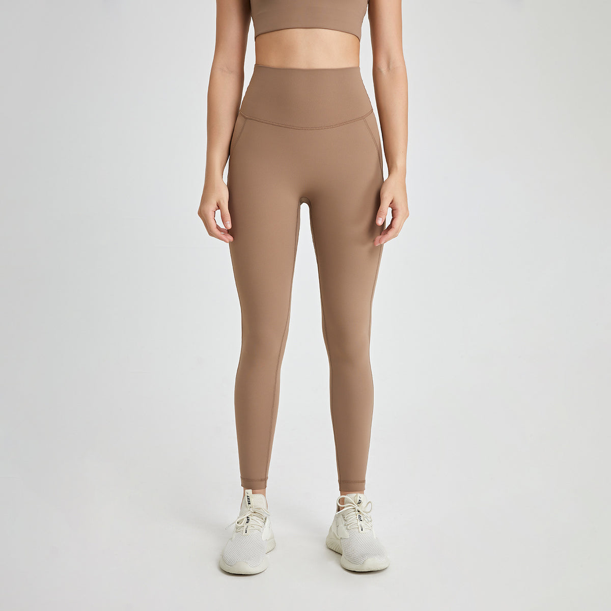 Seamless Yoga Pants with No Underwear Needed, Peach Lift, Tight-Fitting Sports Fitness Pants with Back Pocket - image 2