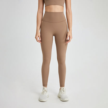 Seamless Yoga Pants with No Underwear Needed, Peach Lift, Tight-Fitting Sports Fitness Pants with Back Pocket - image 2