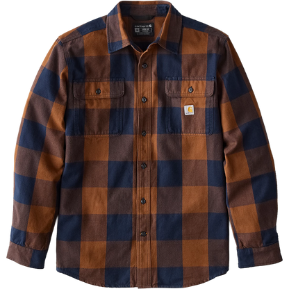 Men's Heavyweight Flannel Long Sleeve Plaid Shirt