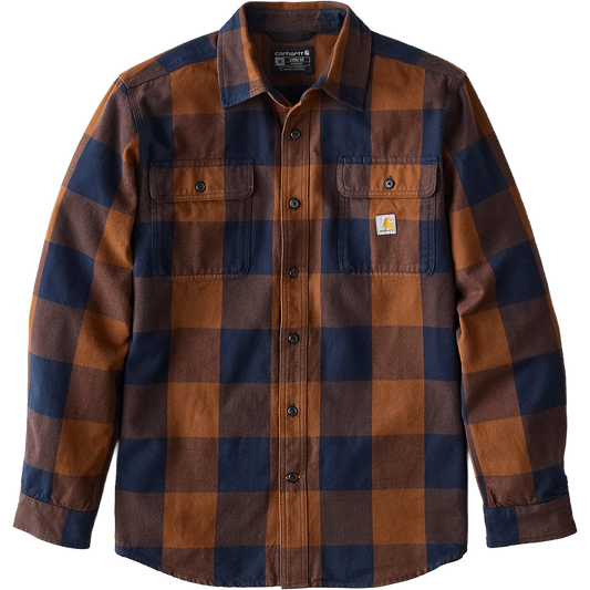 Men's Heavyweight Flannel Long Sleeve Plaid Shirt