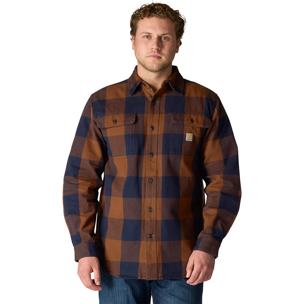 Men's Heavyweight Flannel Long Sleeve Plaid Shirt