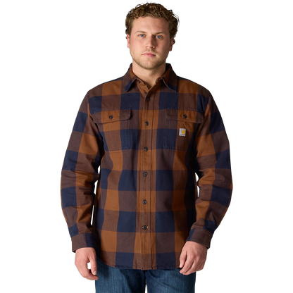 Men's Heavyweight Flannel Long Sleeve Plaid Shirt
