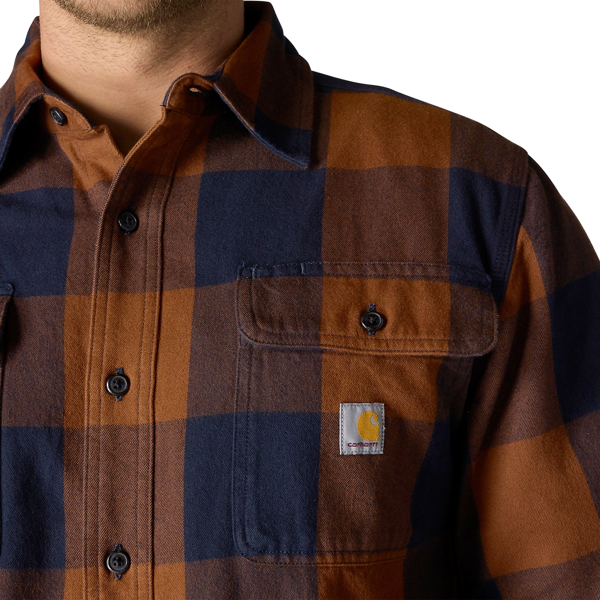 Men's Heavyweight Flannel Long Sleeve Plaid Shirt