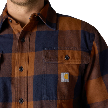 Men's Heavyweight Flannel Long Sleeve Plaid Shirt