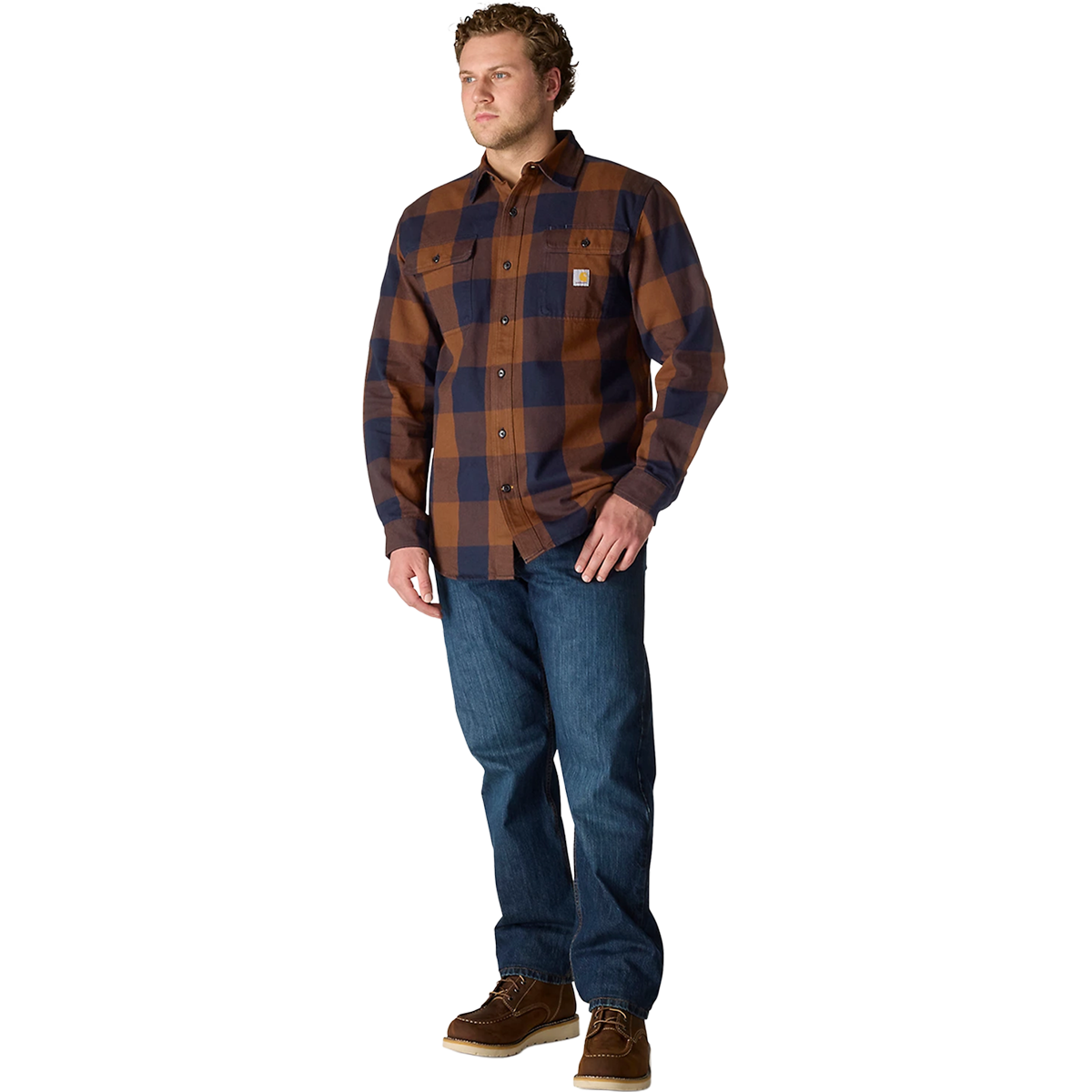 Men's Heavyweight Flannel Long Sleeve Plaid Shirt