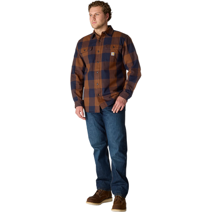 Men's Heavyweight Flannel Long Sleeve Plaid Shirt