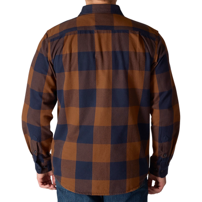 Men's Heavyweight Flannel Long Sleeve Plaid Shirt